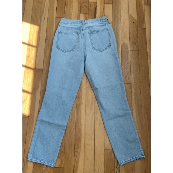 Pac Sun Size 26 Women's Mom Jeans High Waist Distressed Holes Light Wash - Picture 2 of 13
